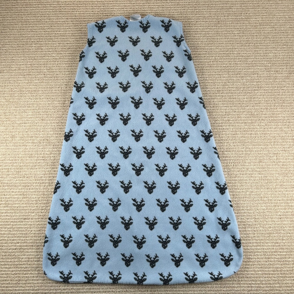 Halo SleepSacks Set of 2 Wearable Blankets Kids Medium 6-12 Months Blue Fleece - Picture 6 of 16
